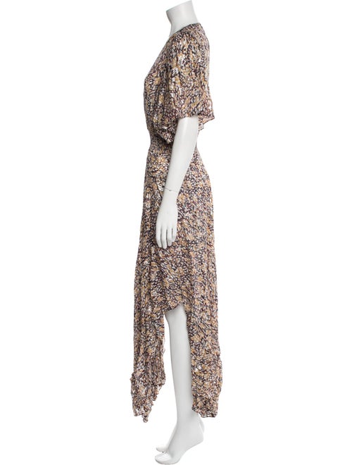 Maje Printed Long Dress