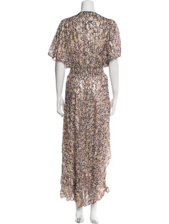 Maje Printed Long Dress