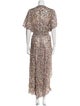 Maje Printed Long Dress