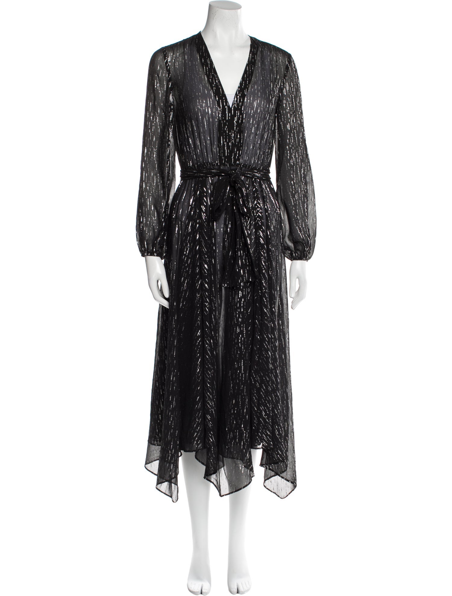 Maje Striped Long Dress