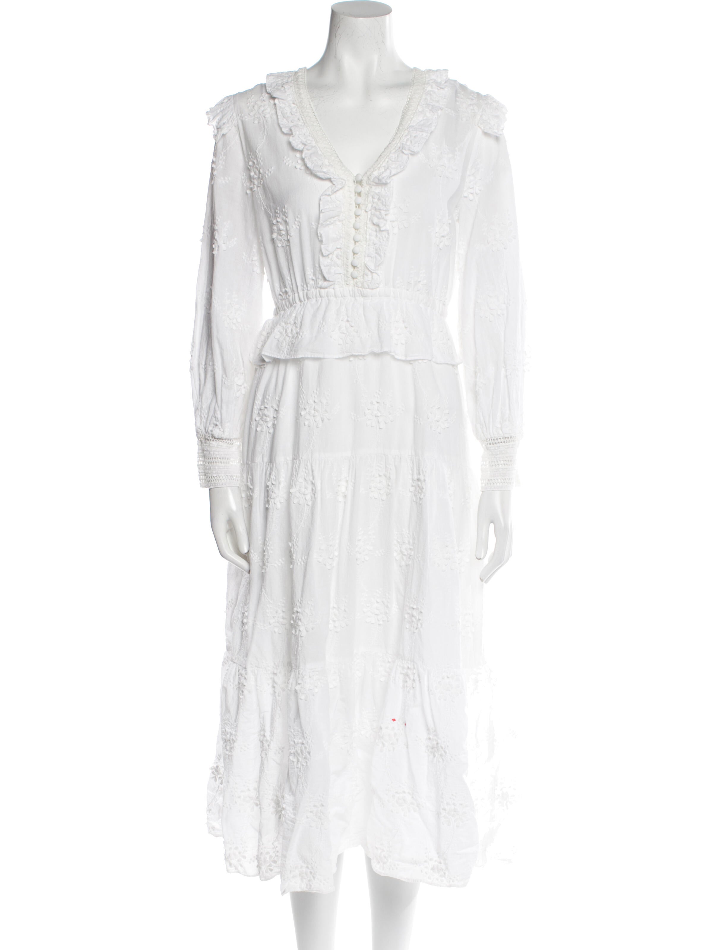 Maje V-Neck Long Dress