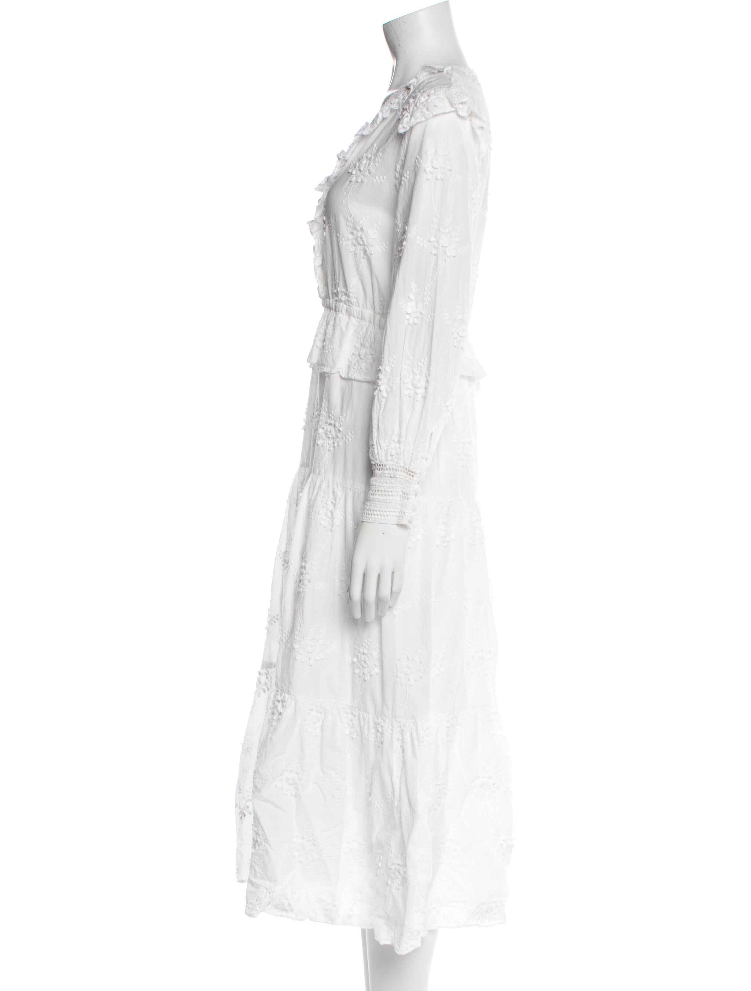 Maje V-Neck Long Dress