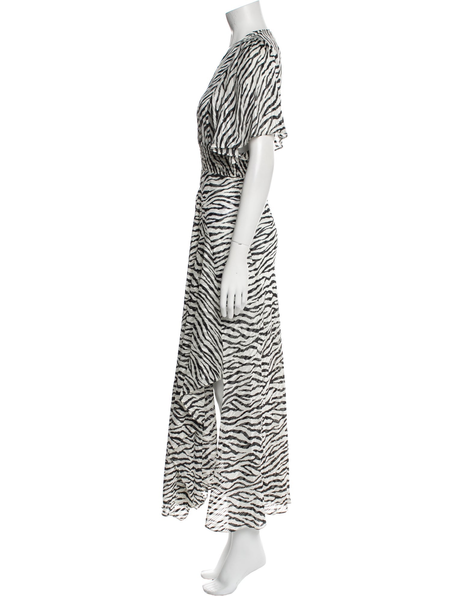 Maje Animal Print Long Dress