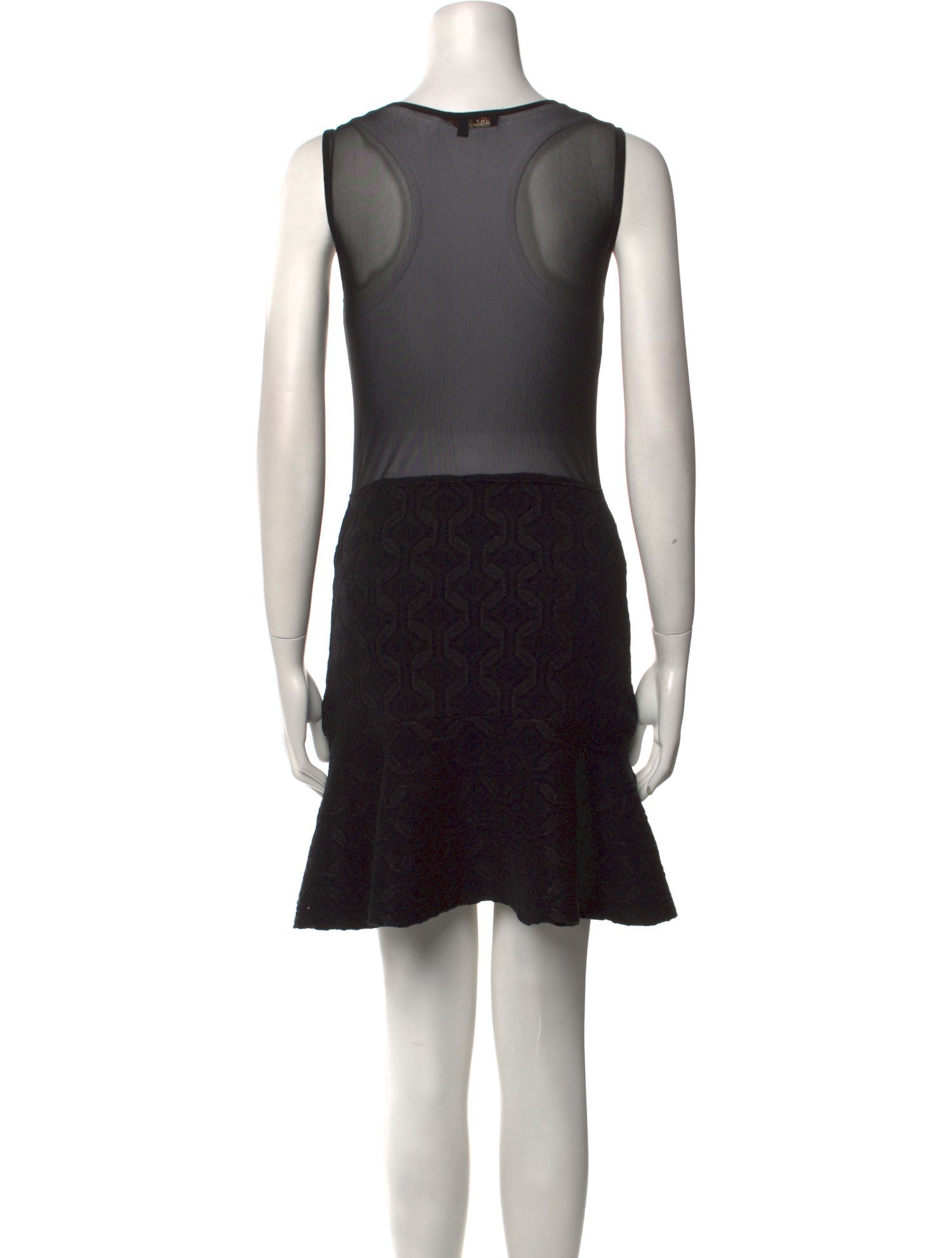 Maje Scoop Neck Mini Dress