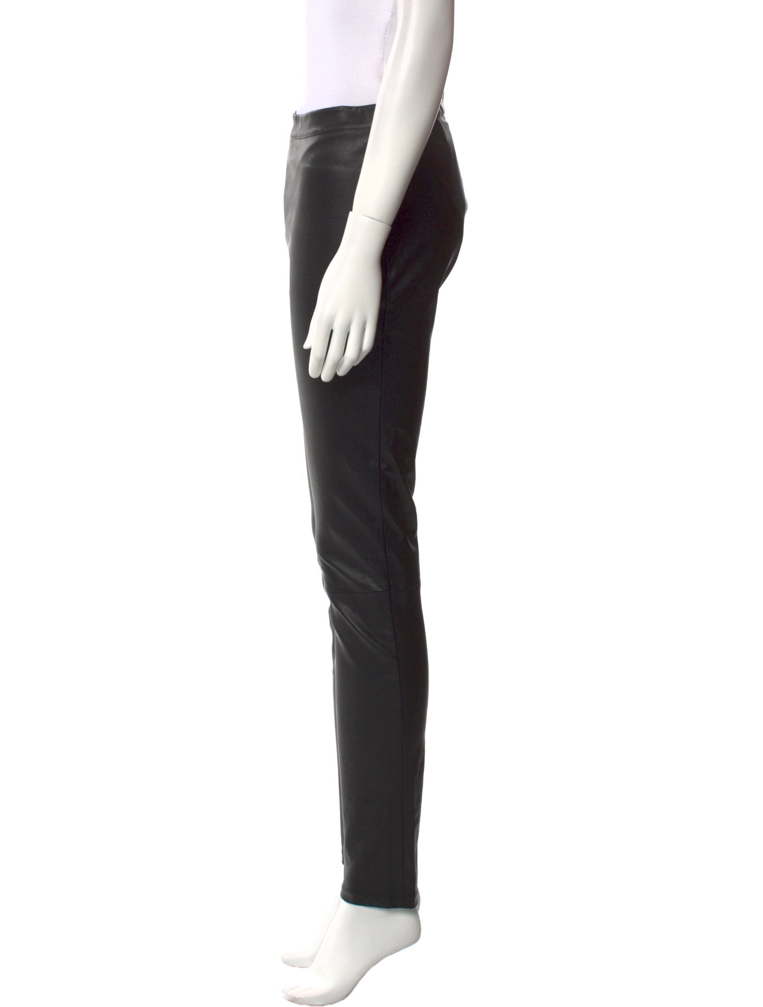 Maje Lamb Leather Skinny Leg Pants