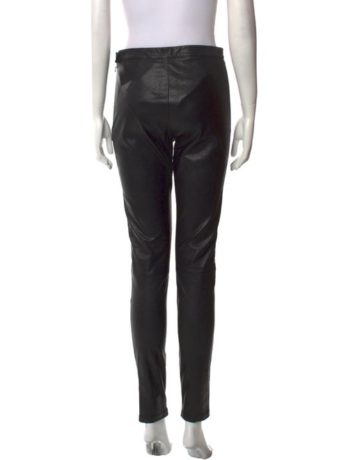 Maje Lamb Leather Skinny Leg Pants