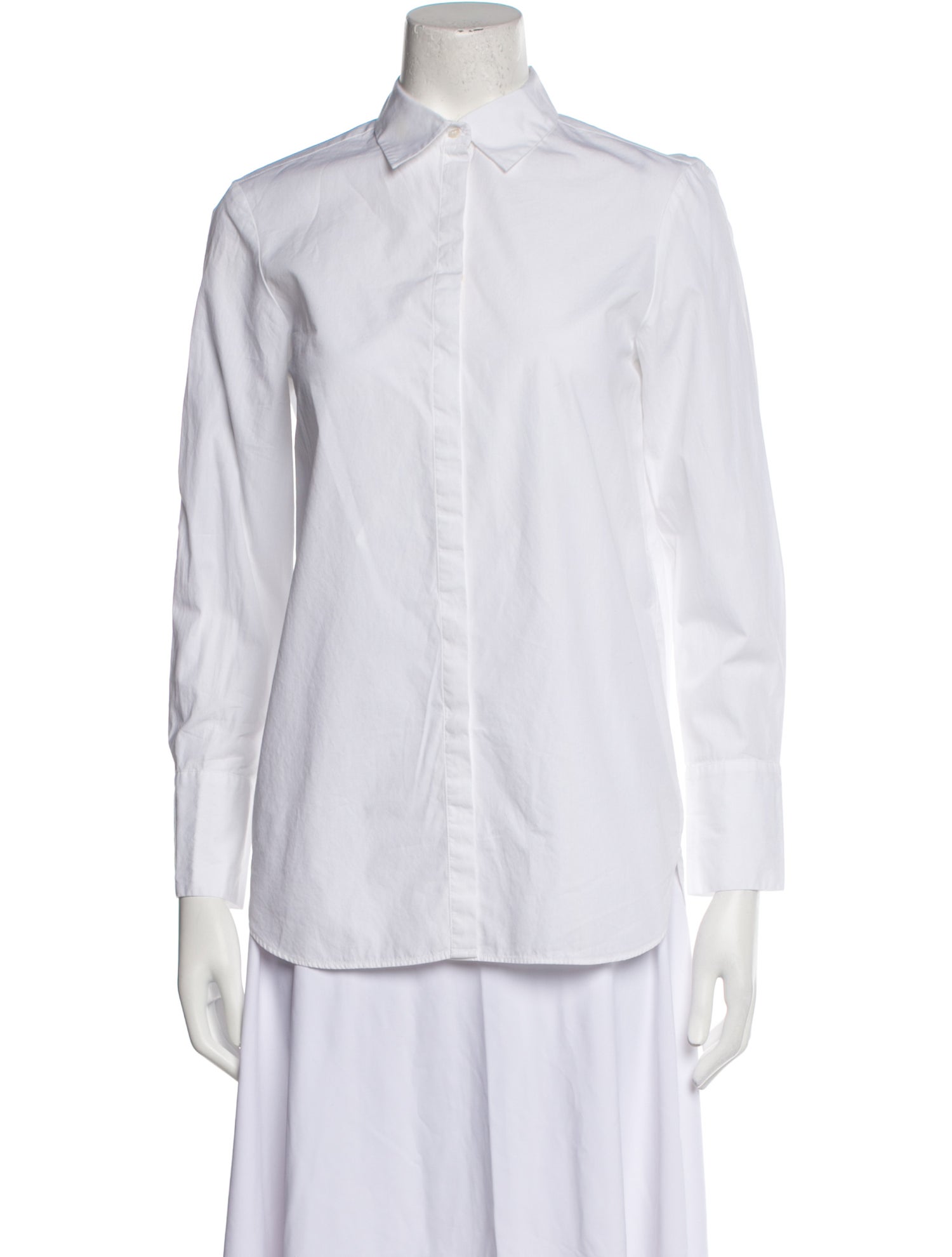 Maje Long Sleeve Button-Up Top