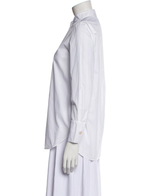 Maje Long Sleeve Button-Up Top