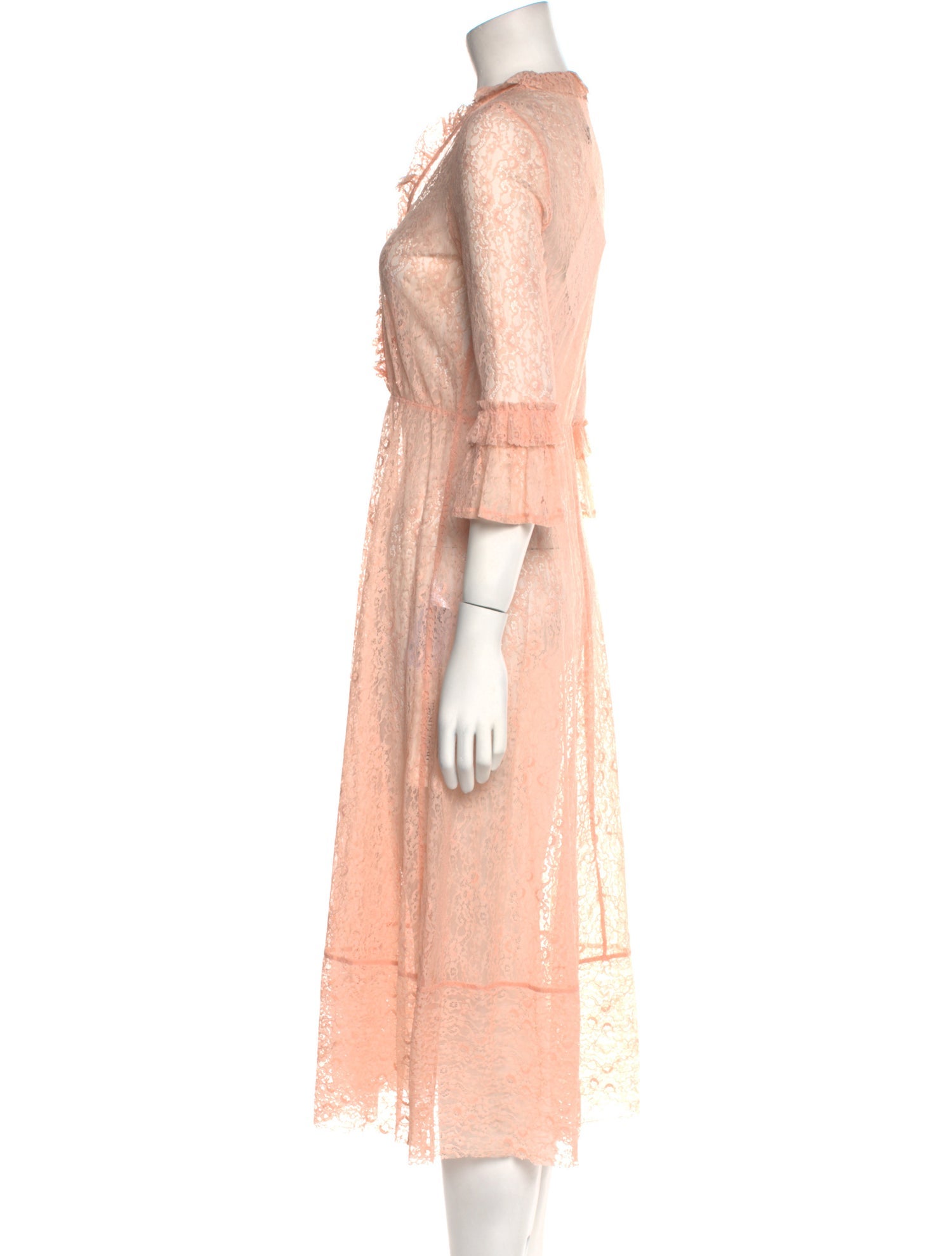 Maje V-Neck Midi Length Dress w/ Tags