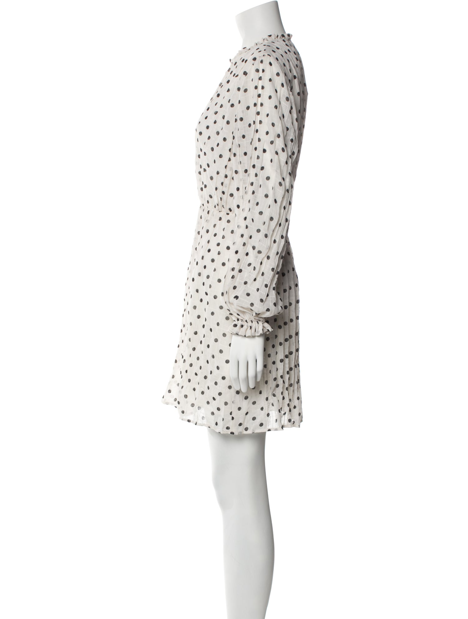Maje Polka Dot Print Mini Dress