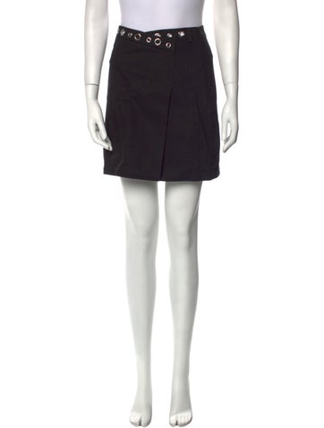 Maje Skirts Eyelet Trim Mini Skirt S