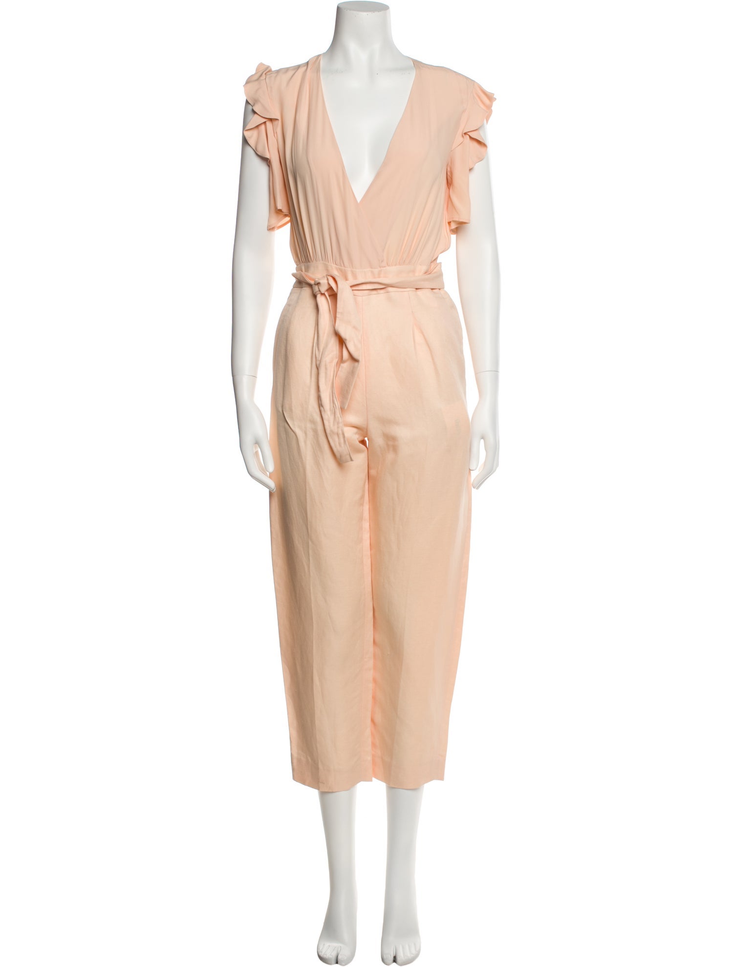 Maje Plunge Neckline Jumpsuit