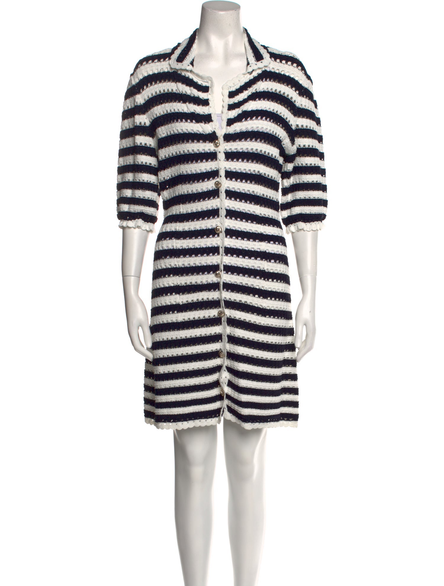 Maje Striped Knee-Length Dress