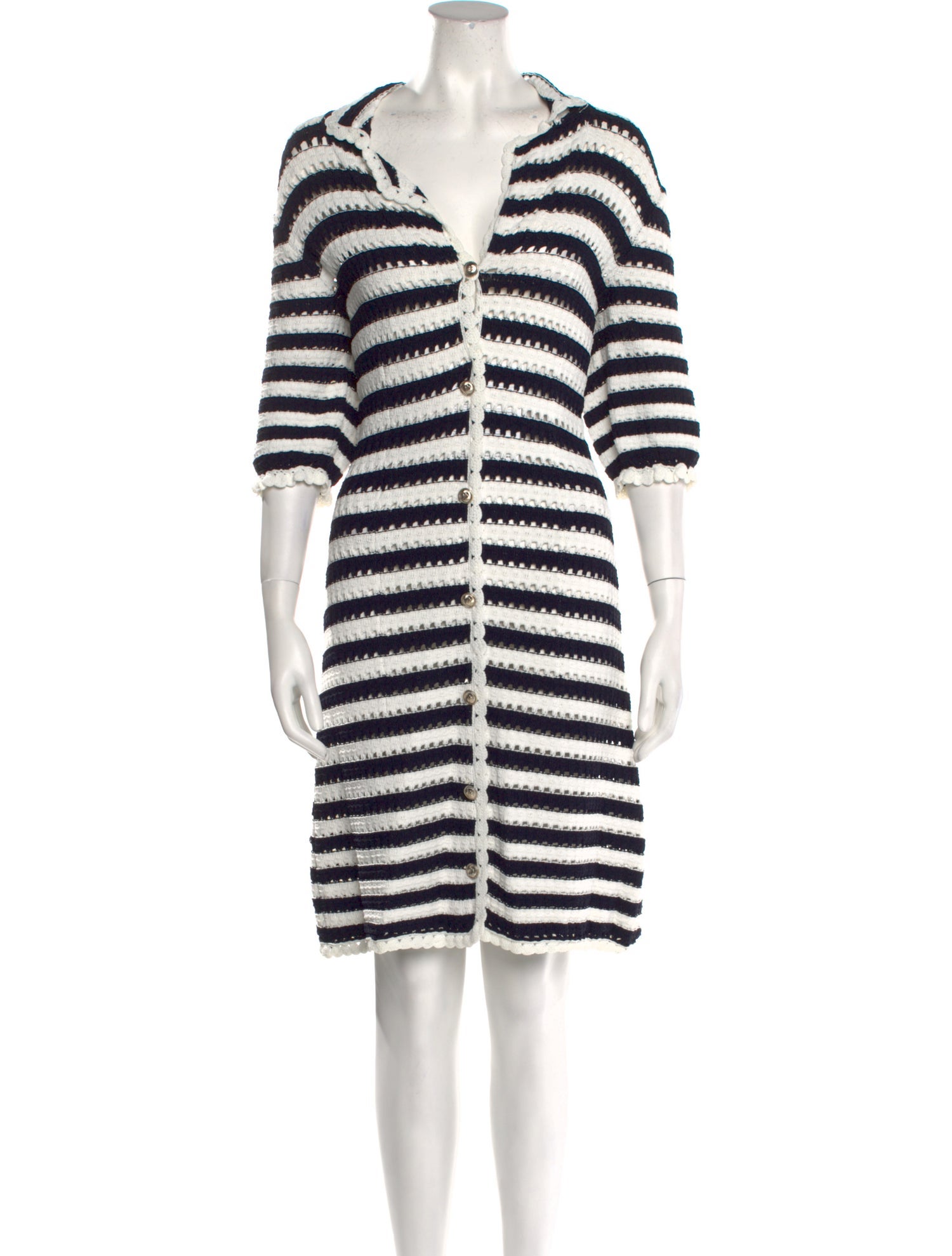 Maje Striped Knee-Length Dress