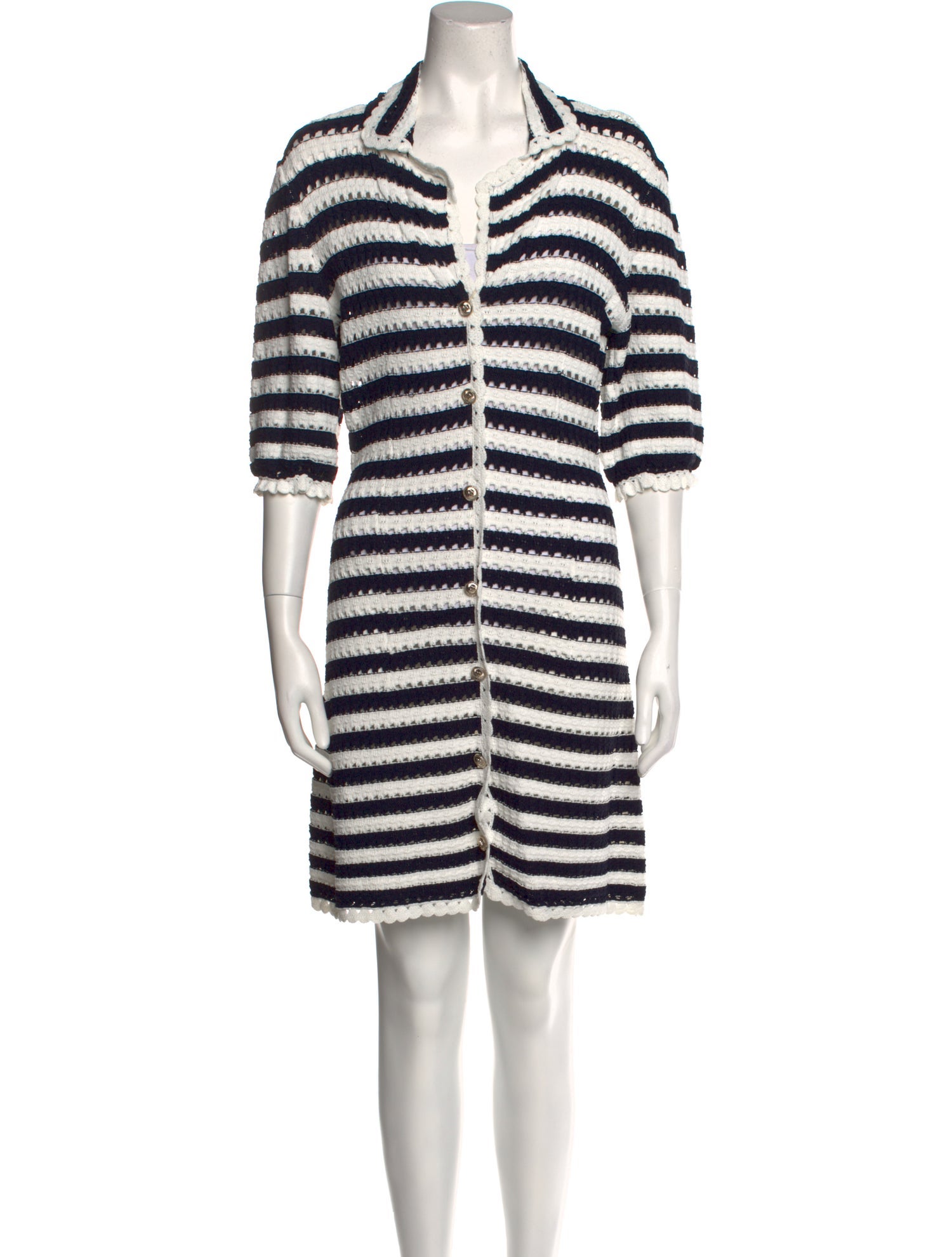 Maje Striped Knee-Length Dress