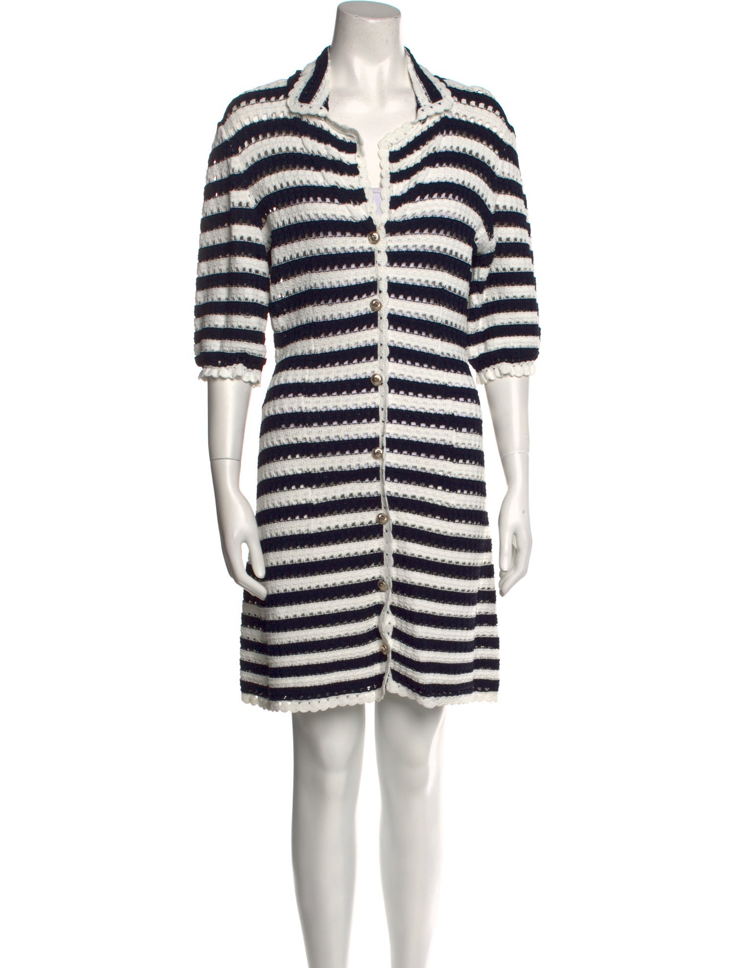 Maje Striped Knee-Length Dress