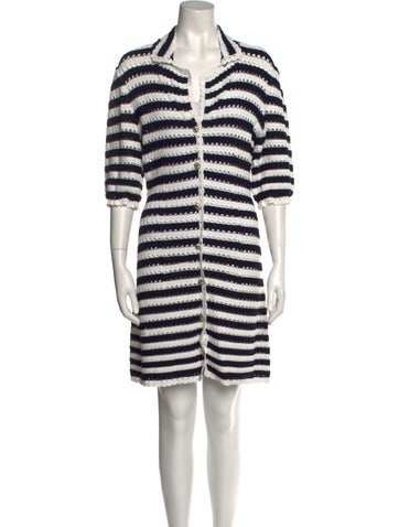 Maje Dresses Striped Mini Dress M