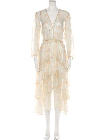 Maje Dresses Silk Long Dress L