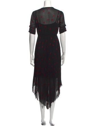 Maje Printed Long Dress