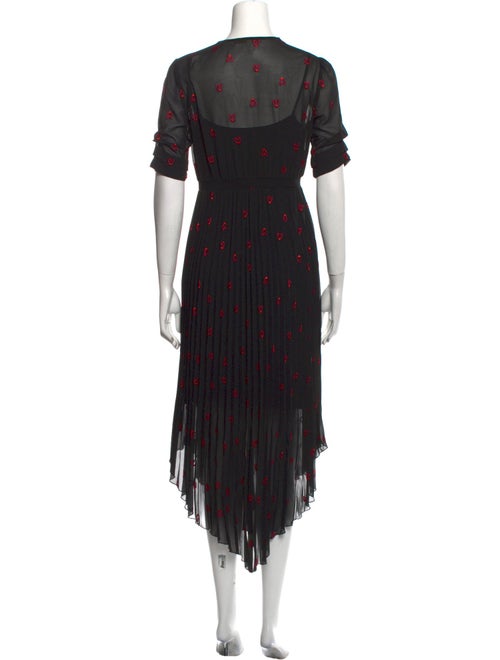 Maje Printed Long Dress