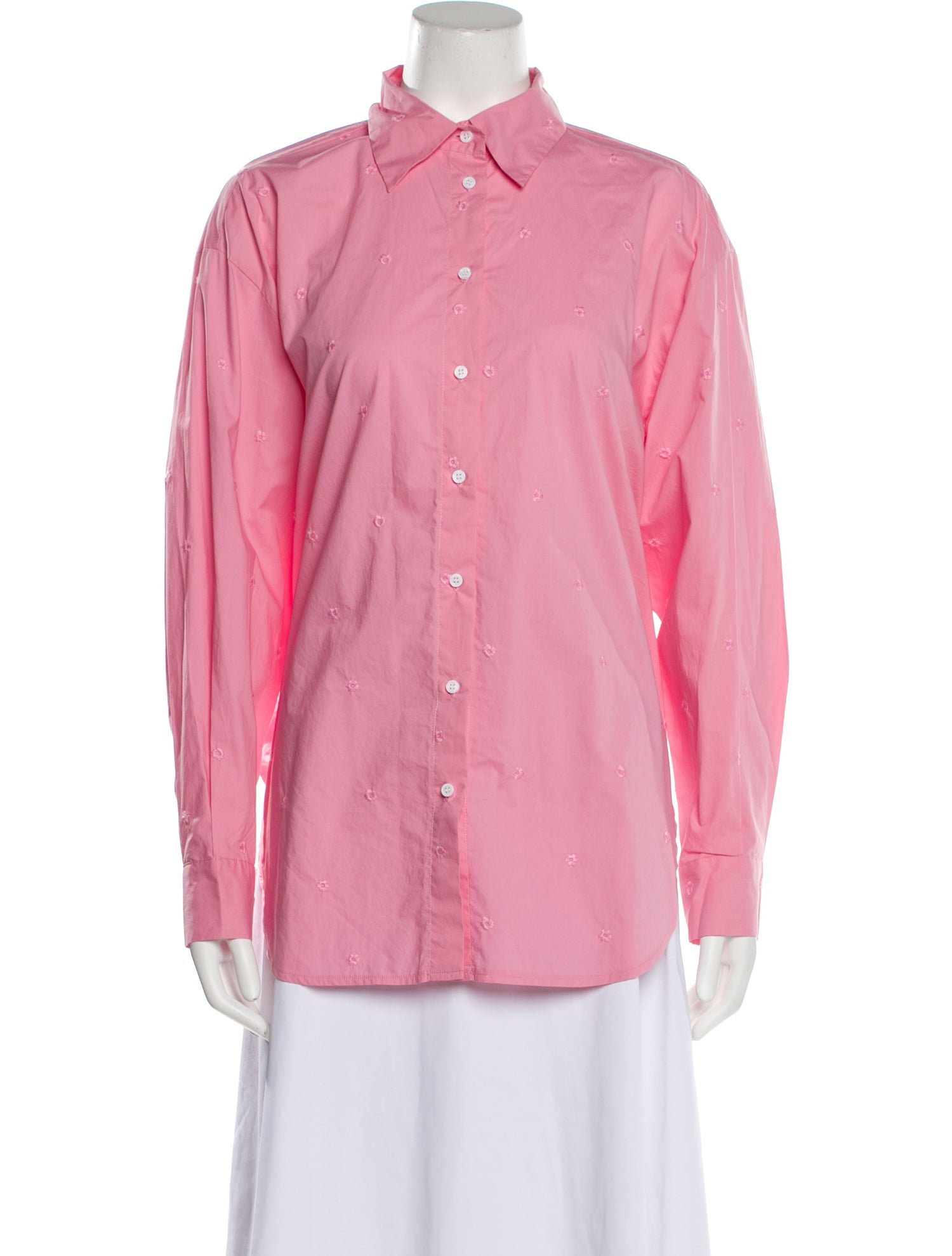 Maje Long Sleeve Button-Up Top w/ Tags