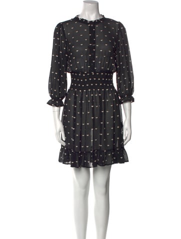 Maje Dresses Printed Mini Dress S