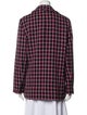 Maje Plaid Print Blazer