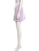 Maje Plaid Print Mini Skirt