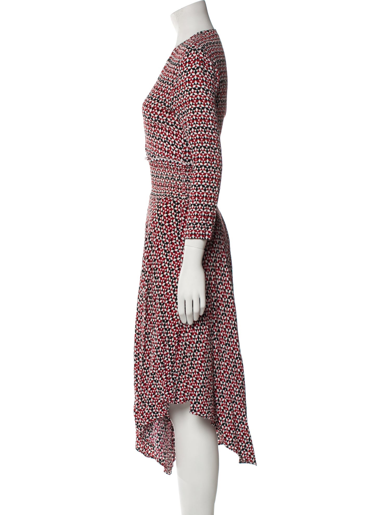 Maje Printed Midi Length Dress