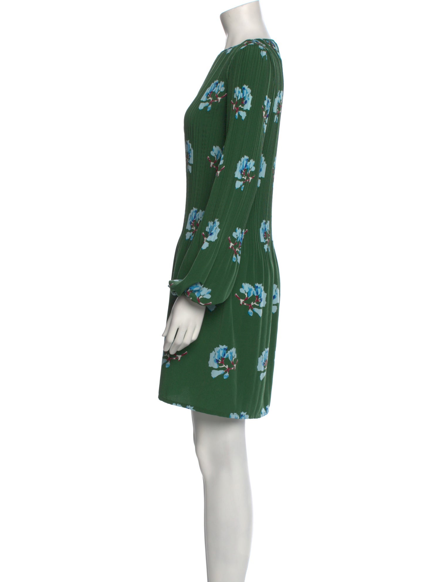 Maje Floral Print Mini Dress - Green Dresses, Clothing - W2M148911 | The  RealReal