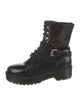 Maje Calf Leather Combat Boots