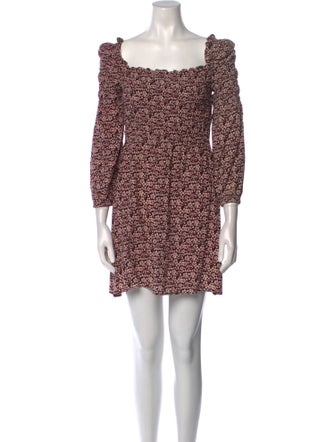 Maje Floral Print Mini Dress