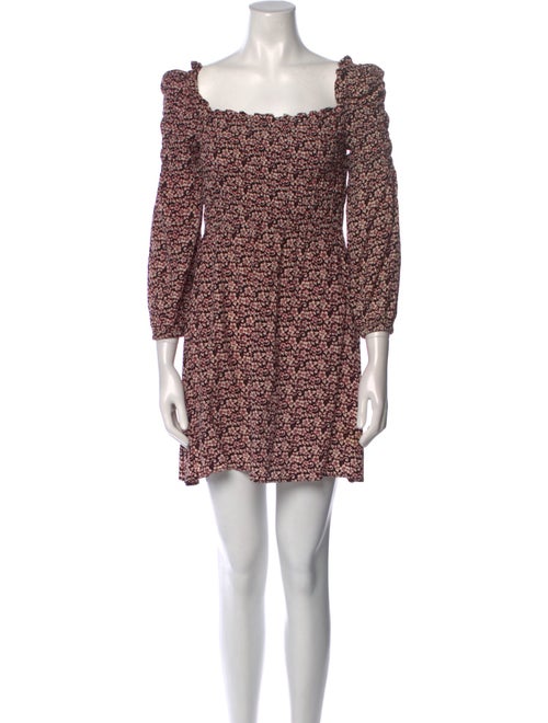 Maje Floral Print Mini Dress