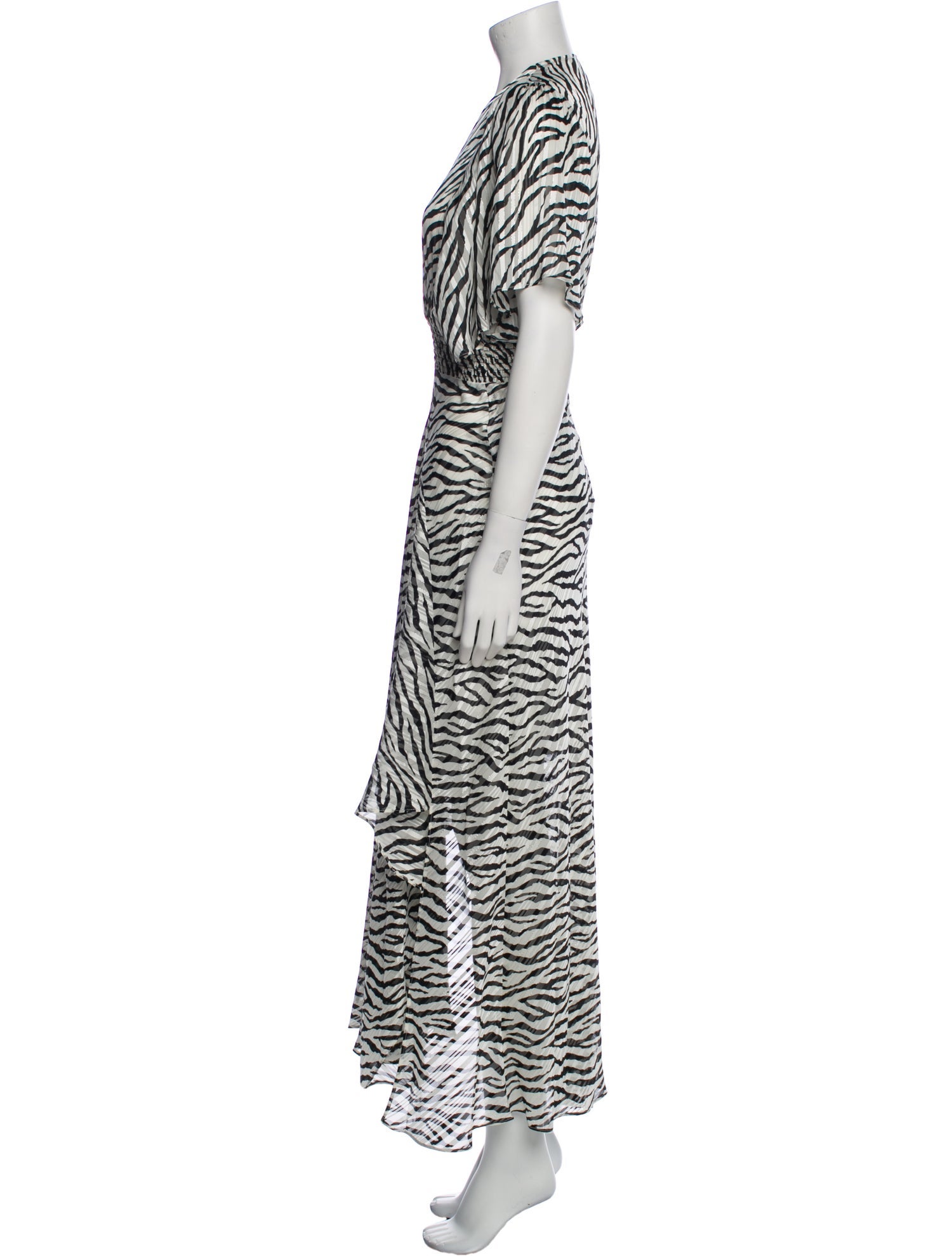 Maje Printed Long Dress w/ Tags