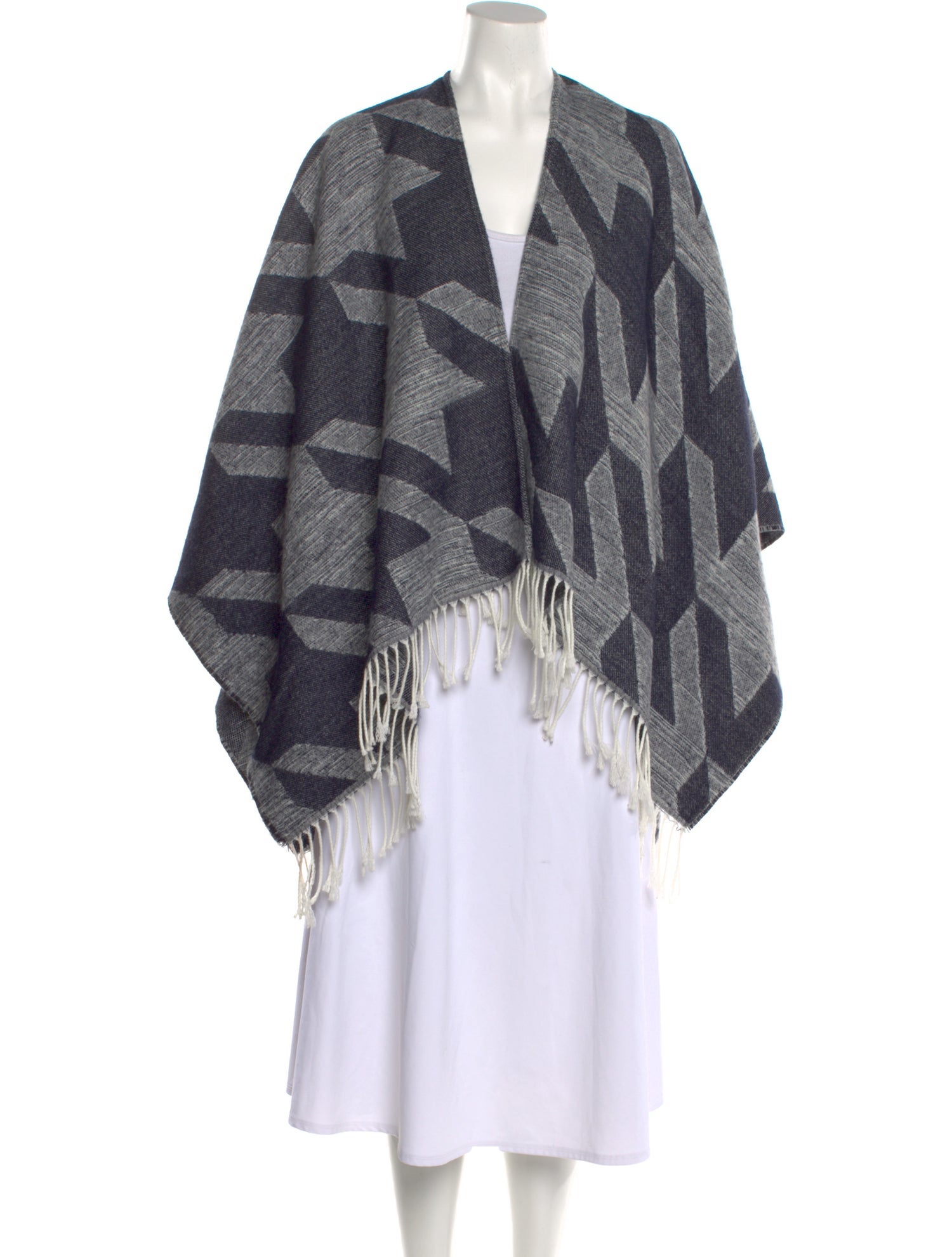 Maje Printed V-Neck Sweater