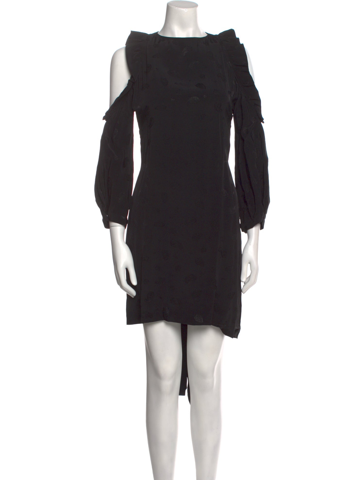 Maje Bateau Neckline Mini Dress