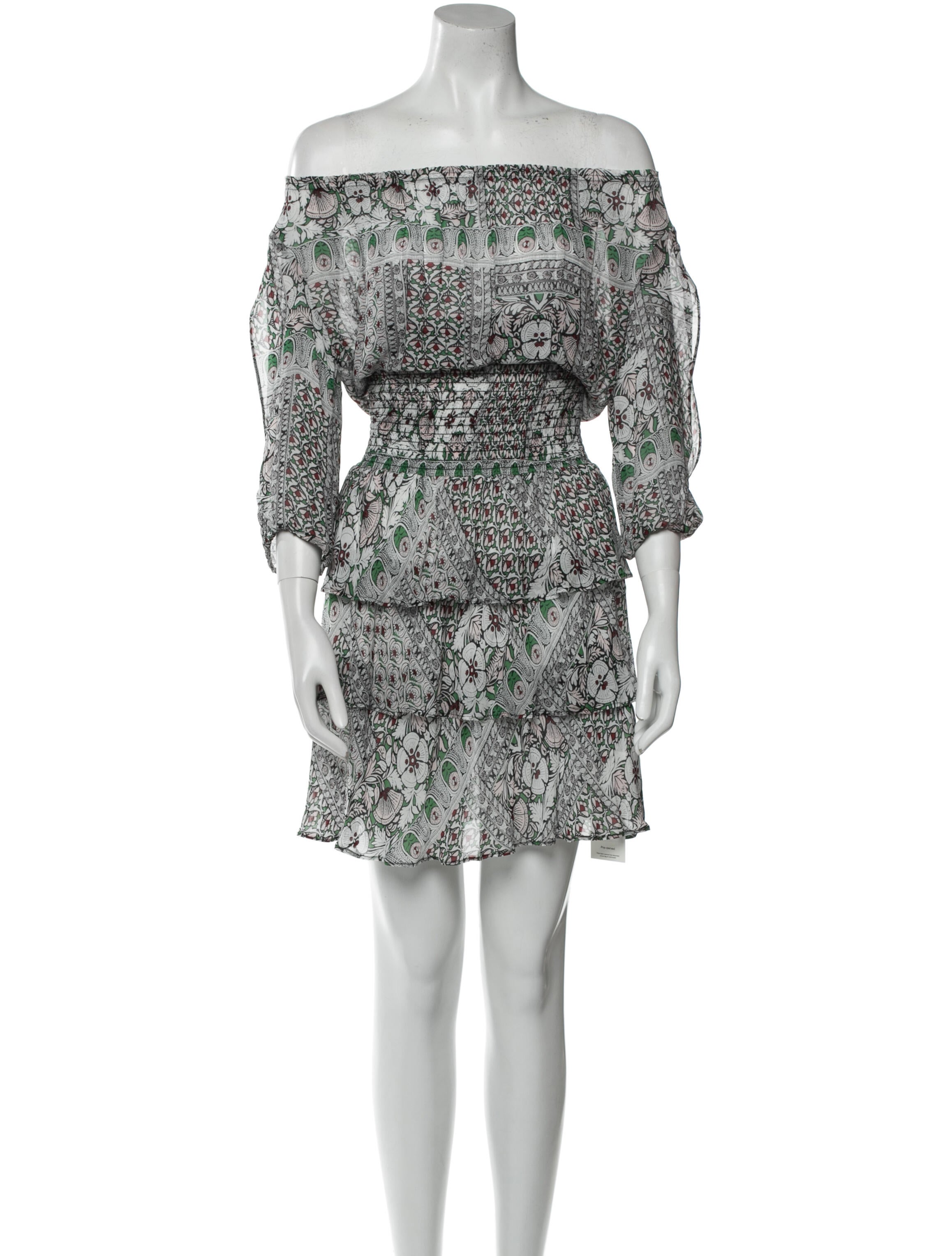 Maje Printed Knee-Length Dress w/ Tags