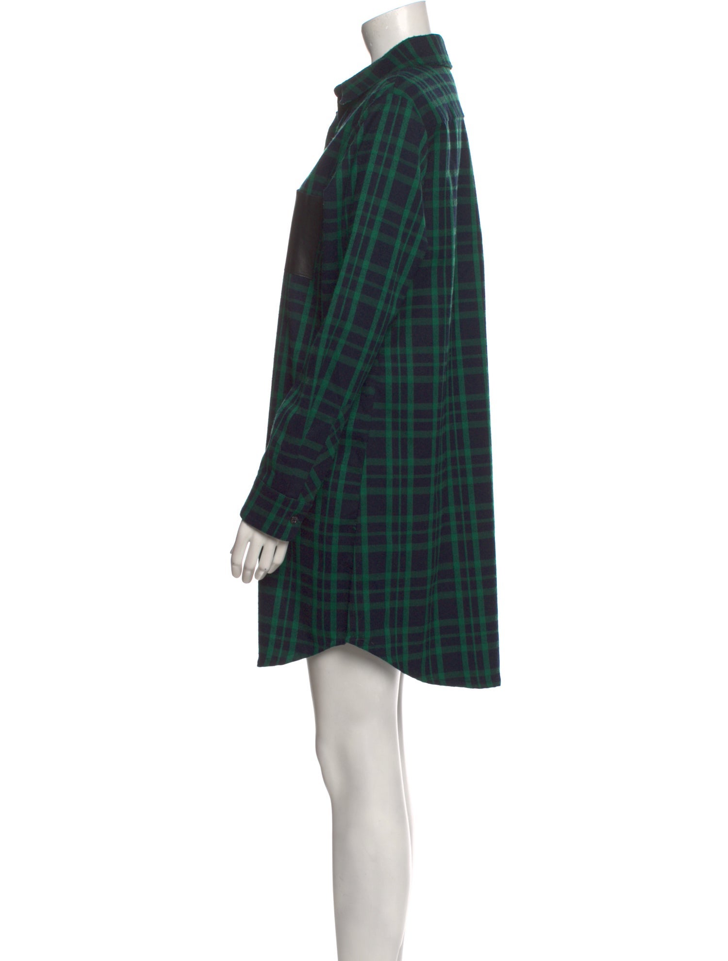Maje Plaid Print Mini Dress