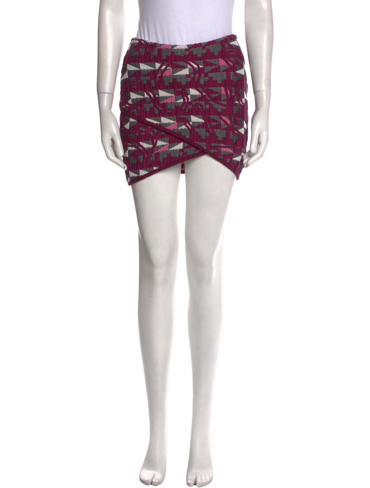 Maje Printed Mini Skirt