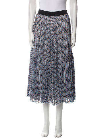 Maje Skirts Striped Midi Length Skirt S