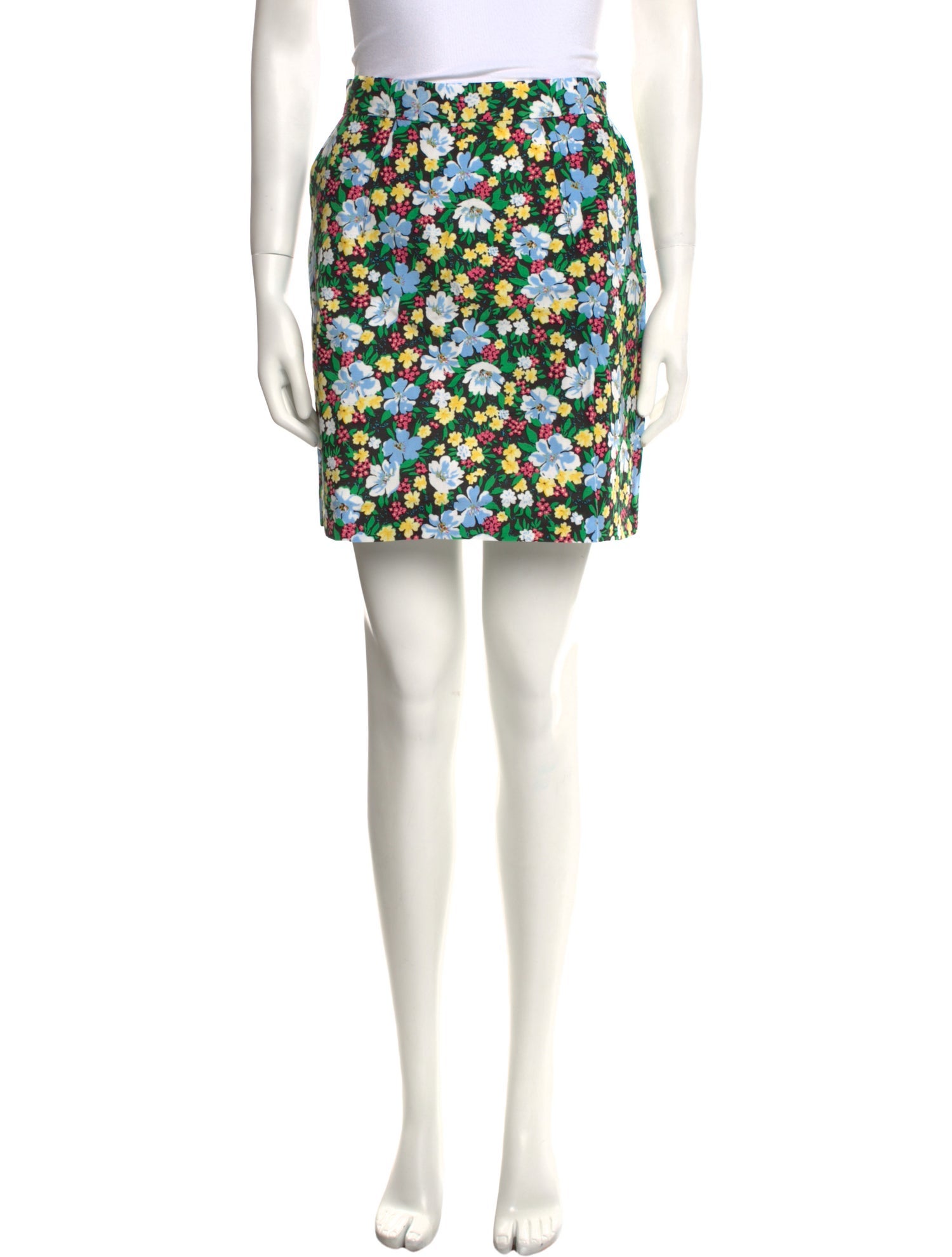 Maje Floral Print Knee-Length Skirt