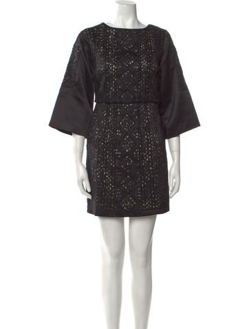 Maje Dresses Bateau Neckline Mini Dress XS