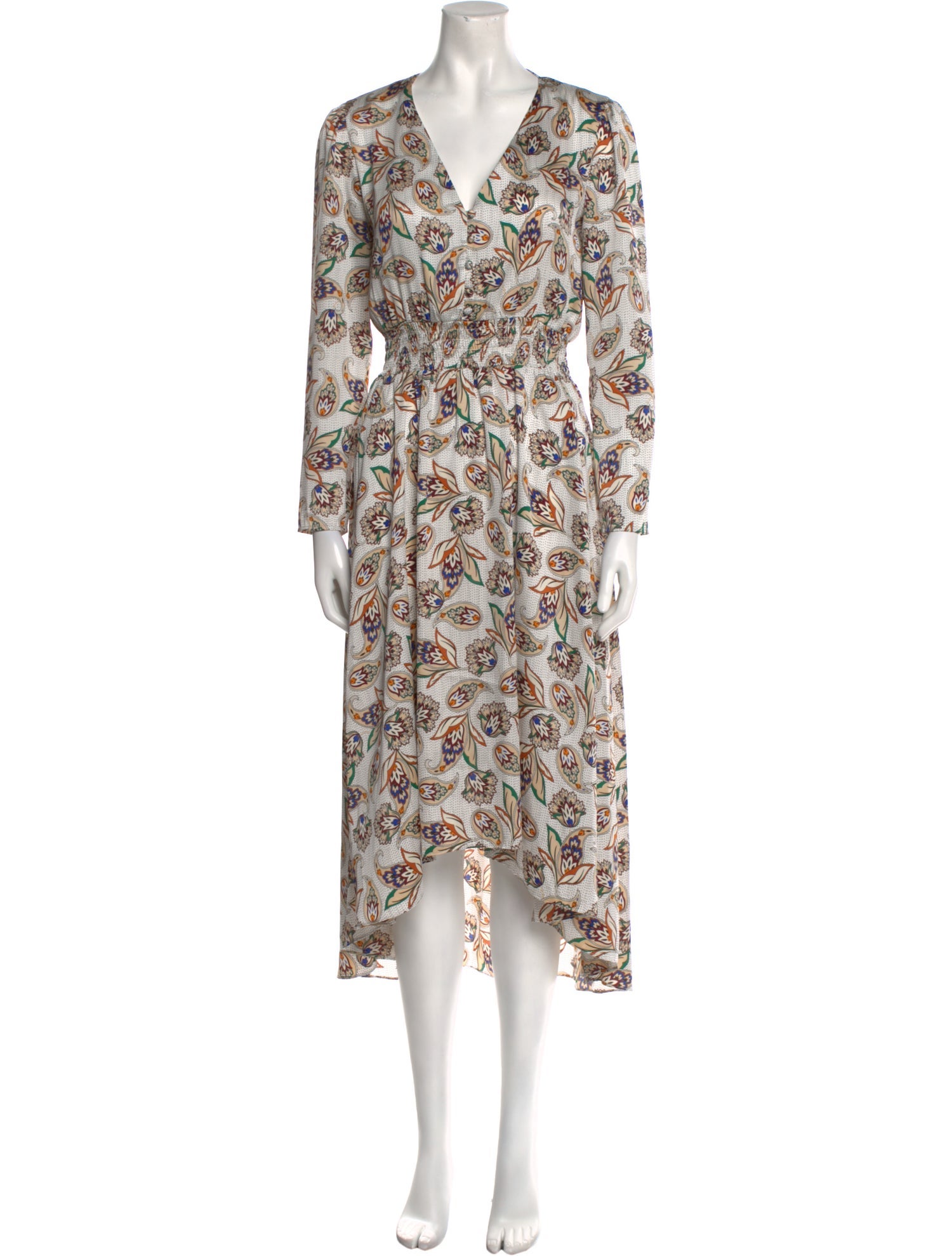 Maje Floral Print Long Dress