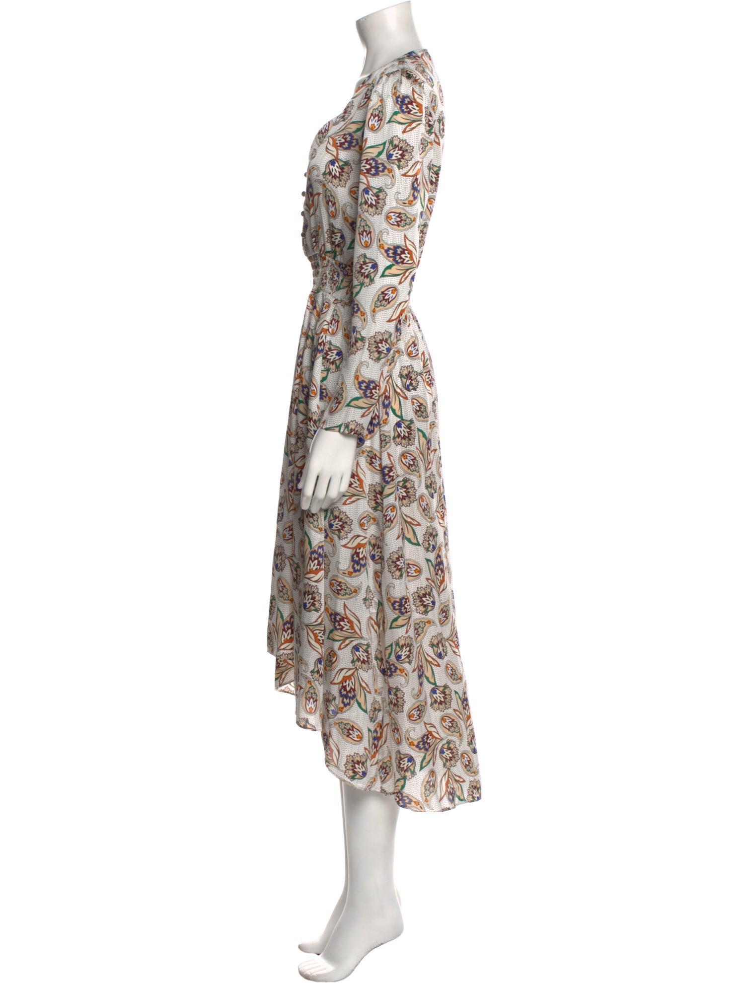 Maje Floral Print Long Dress