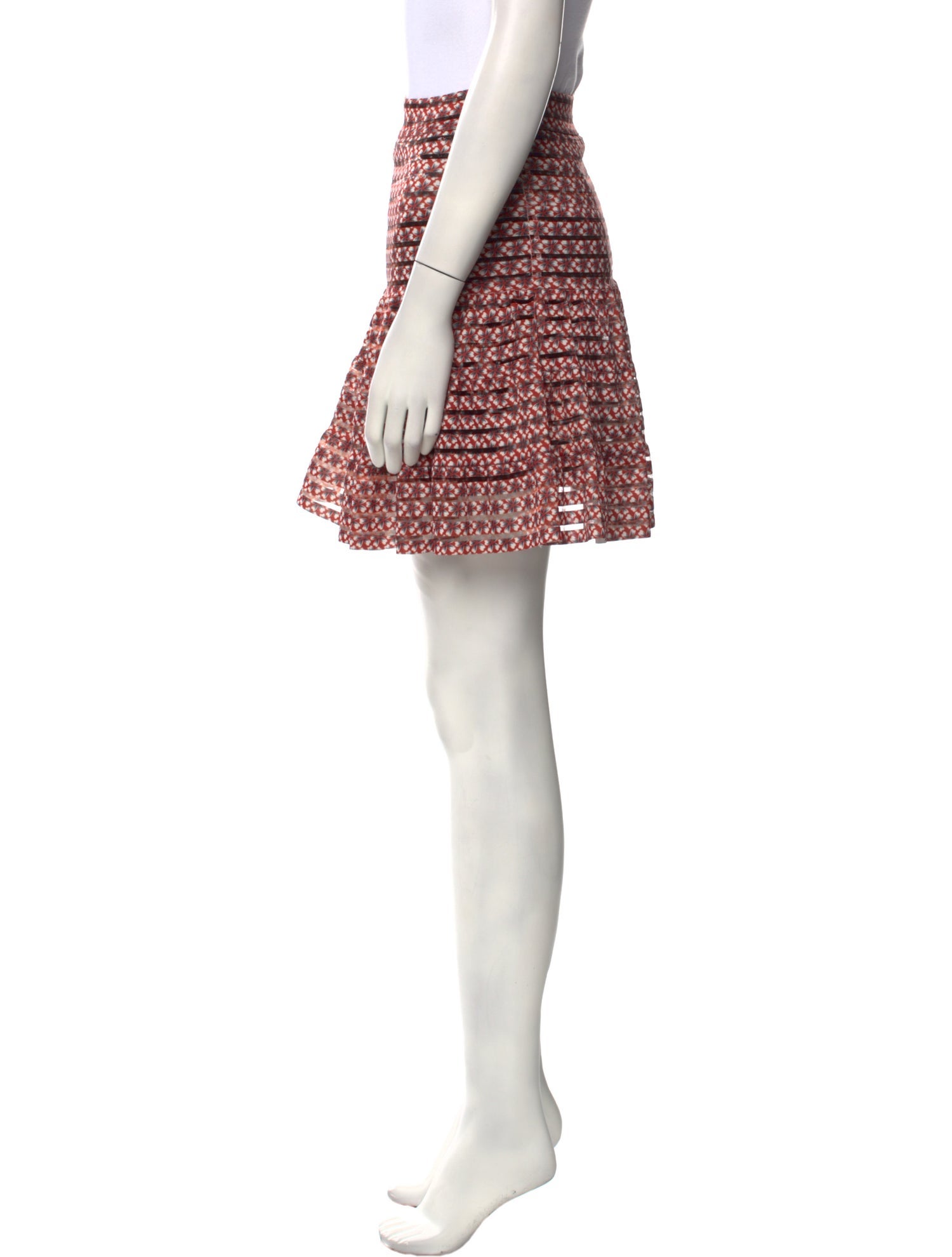 Maje Printed Mini Skirt