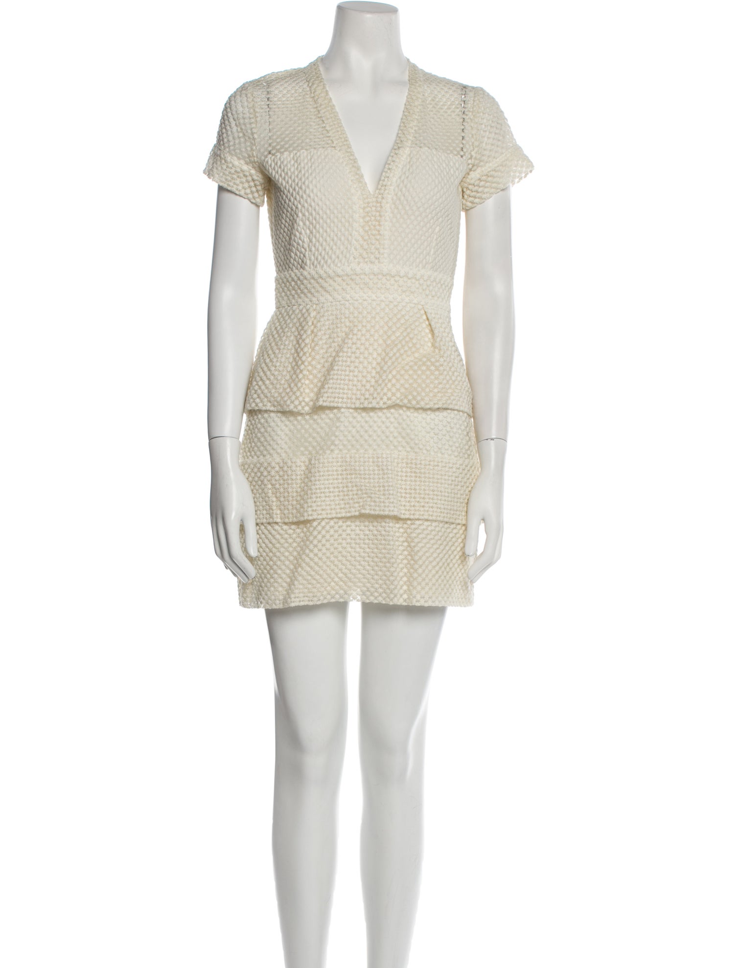 Maje Plaid Print Mini Dress