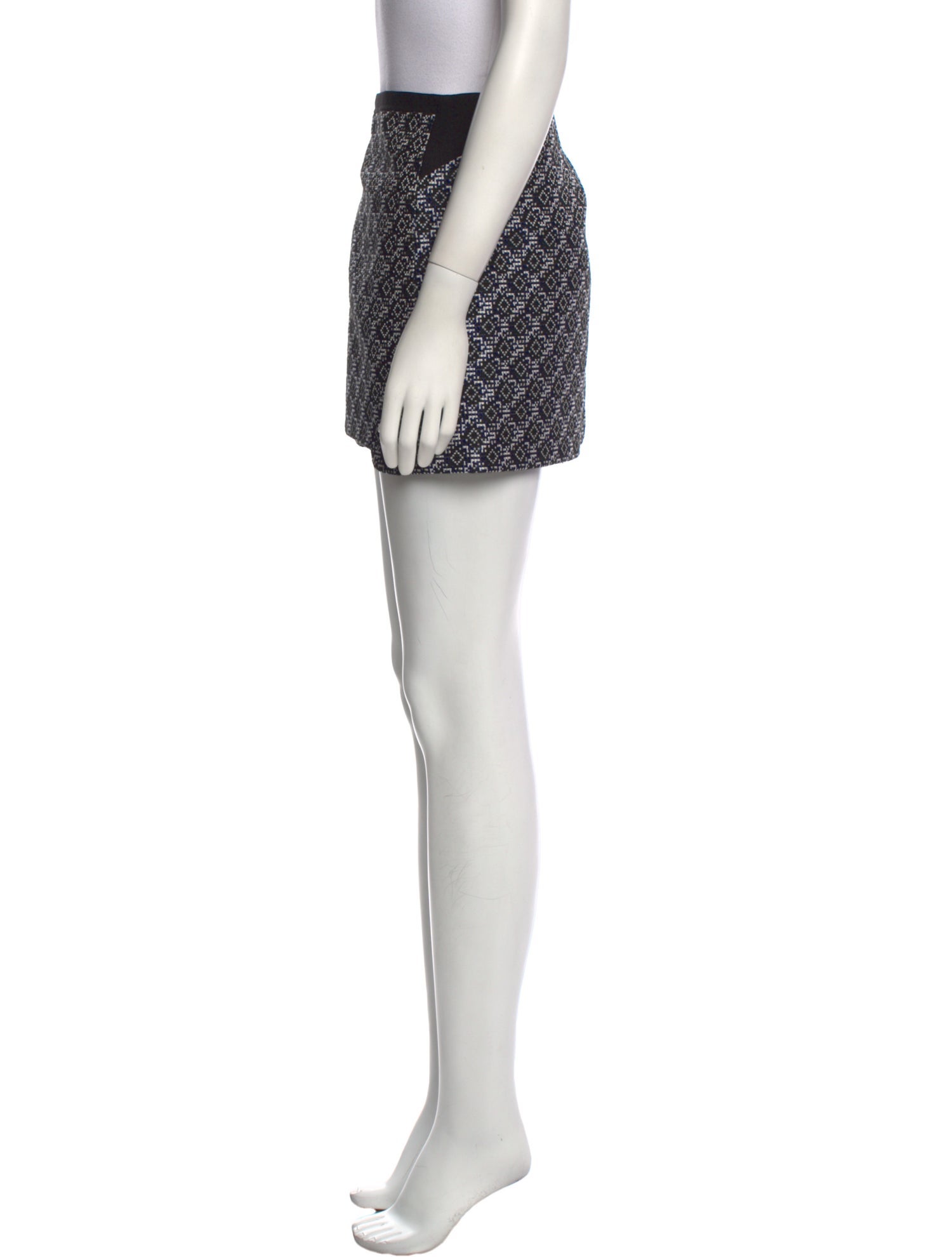 Maje Printed Mini Skirt