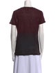 Maje Linen Scoop Neck T-Shirt