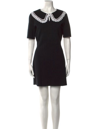 Maje V-Neck Mini Dress