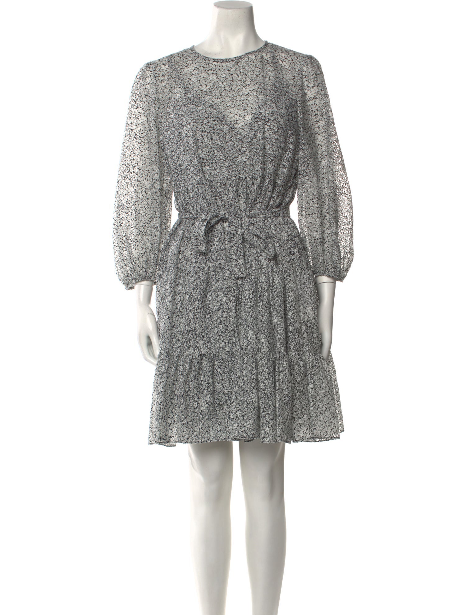 Maje Floral Print Mini Dress